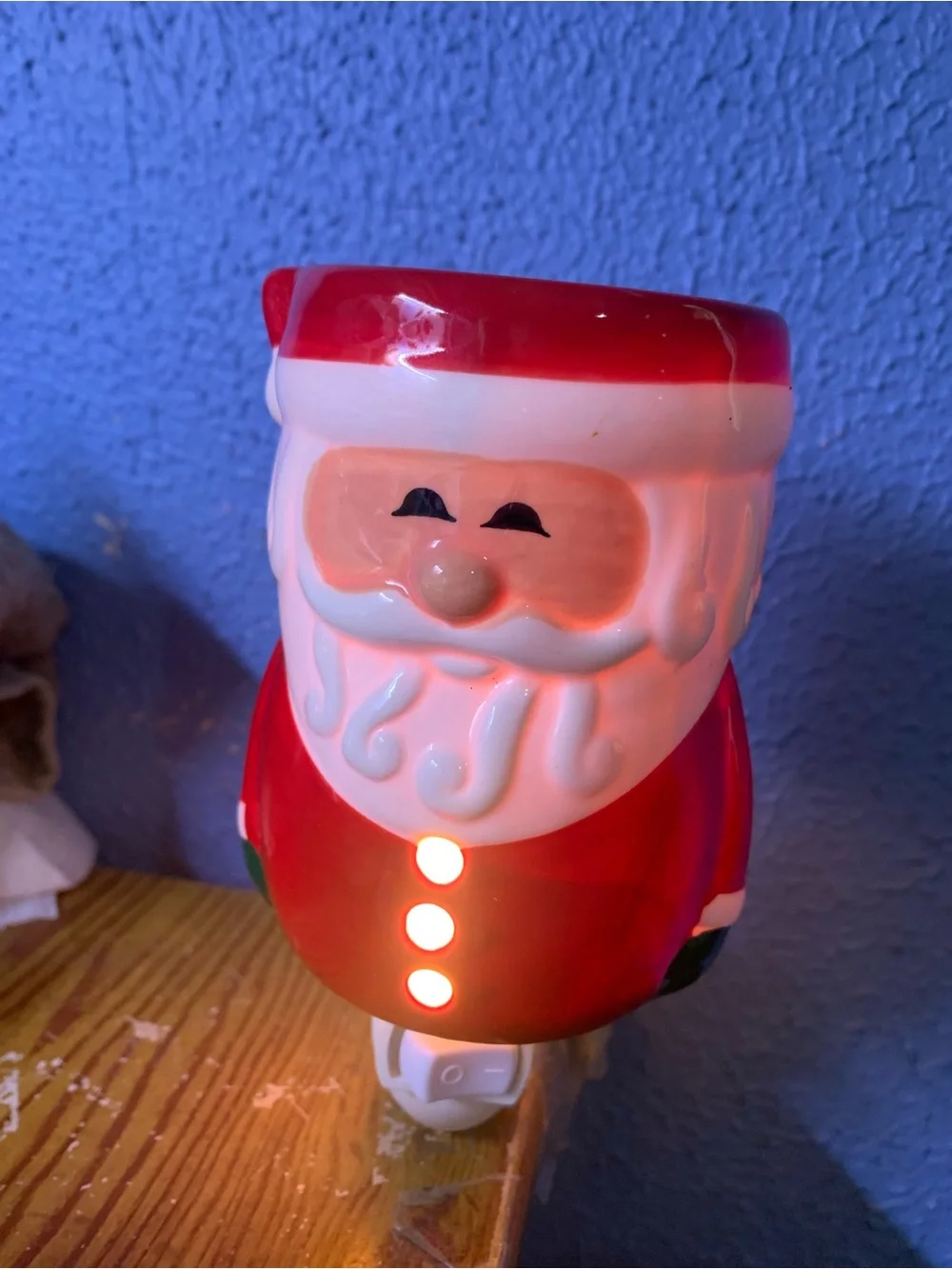 Santa Claus Ceramic Wax Warmer Night Light